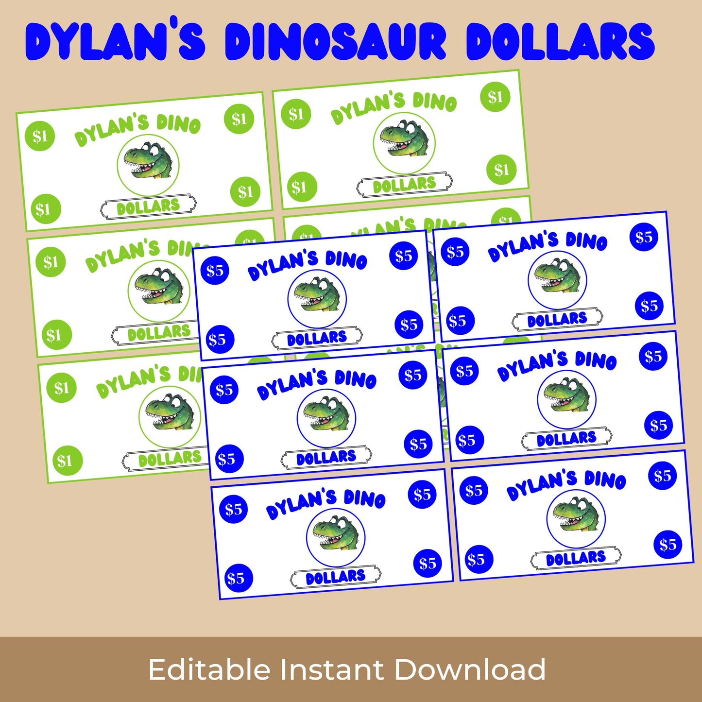 Kids Reward System Printable Mom Bucks Dinosaur Coupon Play Money Good Behavior Bucks Chore Earn Money Chart Planner Pretend Money Jurassic